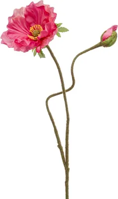 Produktbild von artplants.de Kunst Mohnblume HASNA, pink, 75cm - Kunstblume Mohn