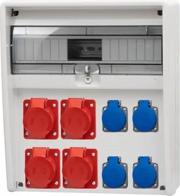 Immagine prodotto di 17M Quadro di distribuzione ULISSE 2x16A/5P, 2x32A/5P, 4x230V IP65