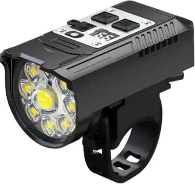 Image de VHV - Kit d'éclairage pour vélo - phare avant et feu arrière - éclairage LED pour vélo, rechargeable par USB-C, étanche - pour vélo de ville, vélo de course et VTT
