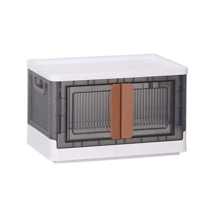 Imagen del producto de Cajas de almacenamiento plegables, transparentes y que ahorran espacio