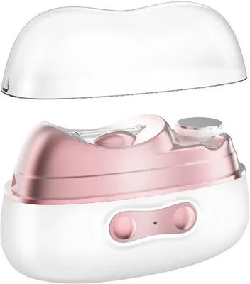 Produktbild von Elektrische Nagelknipper mit LED-Licht, automatische Trimmerfunktion mit zwei Geschwindigkeiten und Nagelrest-Abfänger, geeignet für Erwachsene, Kinder und Senioren (Weiß).