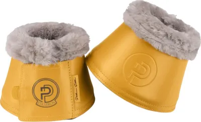 Obrázek produktu pro Eskadron Hoof Bells Softslate Faux Fur Platinum 2025 Jumping Bells Golden Yellow L