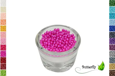 Produktbild von 200 Wachsperlen 4mm, Farbe:fuchsia Orchidee 183D