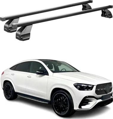 Produktbild von Menabo Dachträger Grundtäger für Mercedes GLE C167 2018-2025 75kg Stahl Schwarz