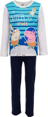 Produktbild von Peppa Pig Schlafanzug aus Baumwolle Komfortabler Nachtanzug Homewear Pyjama für Kinder Hellblau 6 Jahre