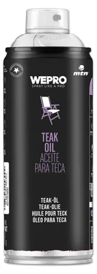 Produktbild von Teak Öl Spray 400ml Holzpflege Holzschutz Teak Tropenholz farblos MTN