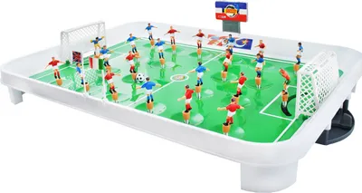 Produktbild von Tischfußball Mini-Fußballtisch Größe L Kunststoff Kicker Spiel 22 Spieler 24 Flaggen Spaß Unterhaltung 1499