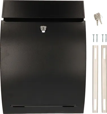 Immagine prodotto di KOTARBAU® Cassetta per le lettere 340x245x75mm Nero Opaco Formato A-4 Convesso per Giornali Volantini