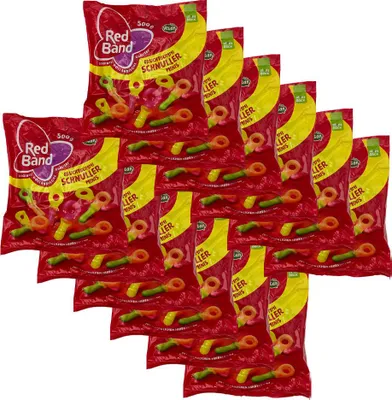 Image de Red Band sucettes fruitées Mini 500g, 12 sachets