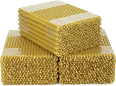 Produktbild von 2453g Qualität Bienenwachs Dünne Kerzen Für Zuhause Kirche (ca. 750 St.) 36261
