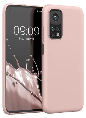 Produktbild von kwmobile Handyhülle für Xiaomi Mi 10T / Mi 10T Pro Hülle - TPU Case - Kabelloses Laden - Schutzhülle Cover in Vintage Pink