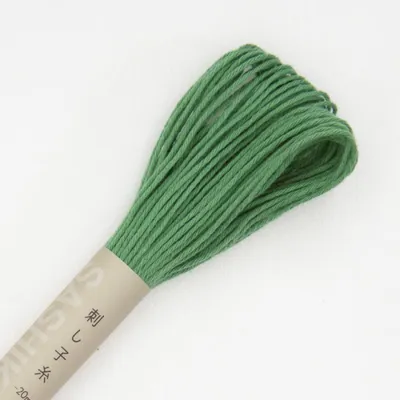Immagine prodotto di Filo da ricamo Sashiko Olympus, in cotone, bobina, circa 20 metri, colore 7, verde salvia, prodotto in Giappone