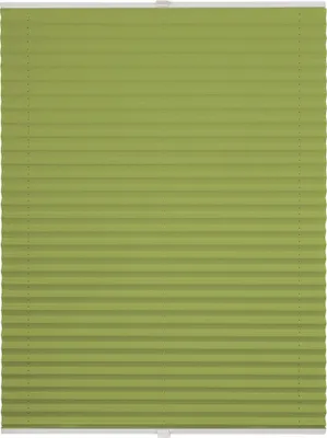 Produktbild von Plissee auf Maß Thermo Basic Klemmfix ohne Bohren Verdunkelnd Farbe: Hellgrün, Größe: B): 141-150 cm, H): 40-100 cm