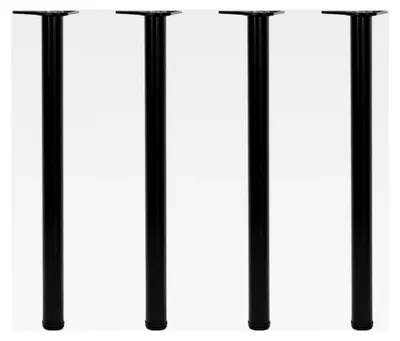 Produktbild von 4 höhenverstellbare Tischbeine schwarz 870 mm
