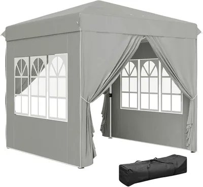 Immagine prodotto di Padiglione - Padiglione da giardino - Tenda per feste - Gazebo - Pergola - Grigio chiaro - Protezione UV UPF50+