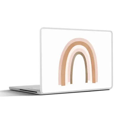Produktbild von MuchoWow® Laptop Aufkleber Sticker Cover Abstrakt - Kunst - Regenbogen - Muster 31x22.5 cm - Laptop-Deko