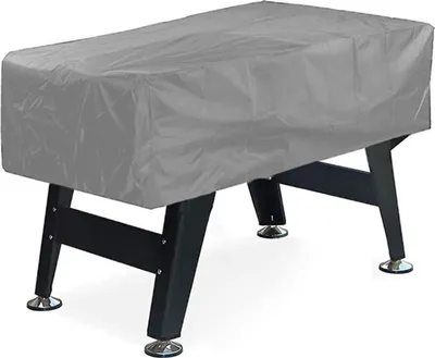 Image de Nappe imperméable en Oxford gris, 210D, résistante à la poussière et à l'humidité, pour tables de jeux, 160 x 115 x 50 cm, protection durable