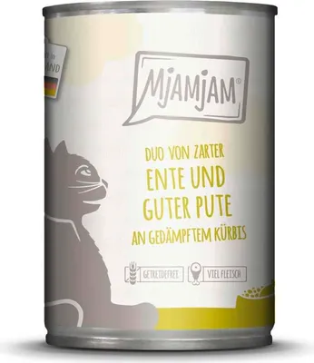 Image de Mjamjam 400 g x 6 DUO Canard, dinde et potiron