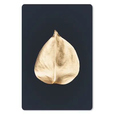 Produktbild von MuchoWow® Mauspad Mousepad Blatt - Gold - Schwarz 40x60 cm - Mousepads - Maus Mat - Pad - Mausunterlage - Schreibtisch Accesoire