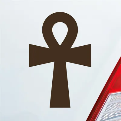Produktbild von Auto Aufkleber Heilige Katze Holy Cat Ägypten Egypt Car 10x15 cm Braun Sticker Heckscheibenaufkleber