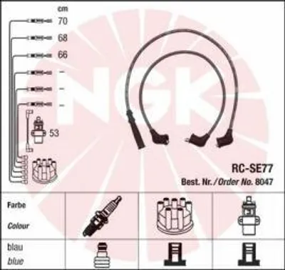Produktbild von Ngk Zündleitungssatz  8047