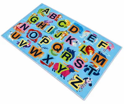 Obrázok produktu pre Aga4Kids Detský koberec s abecedou a zvieratkami 150×100 cm