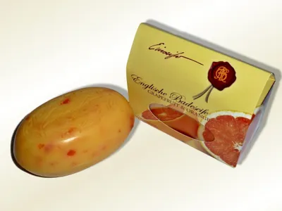 Produktbild von große englische Badeseife Grapefruit und Orange 350g