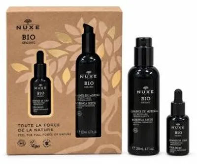 Image de NUXE Bio Organic Coffret Visage – Sérum Antioxydant aux Graines de Chia 30 ml + Eau Micellaire au Moringa 200 ml