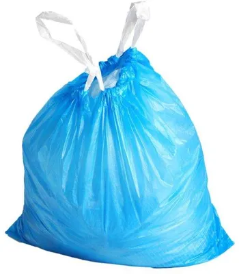 Productafbeelding van Vuilniszakken 35 liter met trekkoord - Blauw