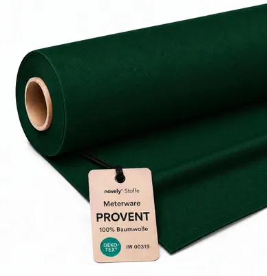 Produktbild von novely PROVENT Premium Twill 100% Baumwolle Meterware 1 lfm - Farbe: 32 Dunkelgrün