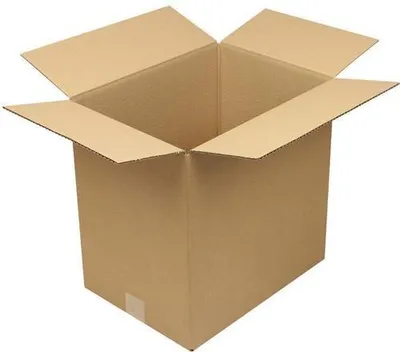Produktbild von Faltkarton 1-wellig Höhenrillung Maße390x290x390mm Qualität1.20 C braun TRANSPAK