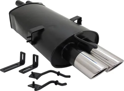 Immagine prodotto di Scarico sportivo Novus BMW E46 320 325 330 silenziatore posteriore 2x76 acciaio inox