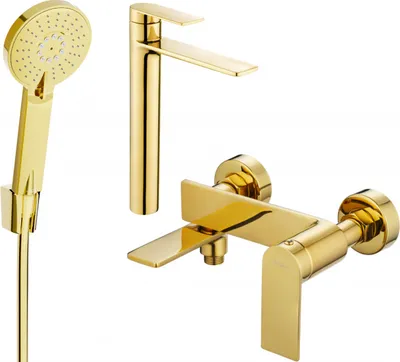 Produktbild von Mexen Zero R40 Badewannenset, Gold - 71113R40-50