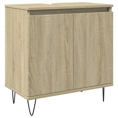 Produktbild von Badschrank Sonoma-Eiche 58x33x60 cm Holzwerkstoff