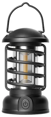 Produktbild von LED Camping Laterne Retro, dimmbare Outdoor Campinglampe mit Haken, COB Licht 20-400 Lumen für Zelt Camping Notfall