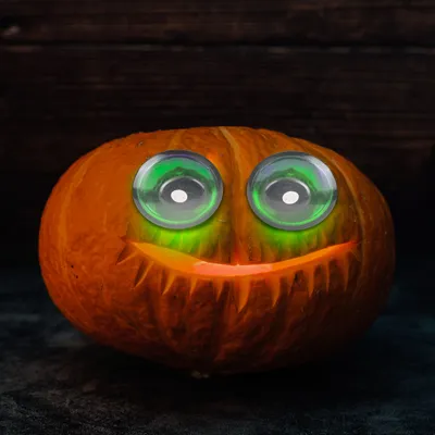 Obrázok produktu pre Halloweenske strašidelné oči - zelené LED - na batérie