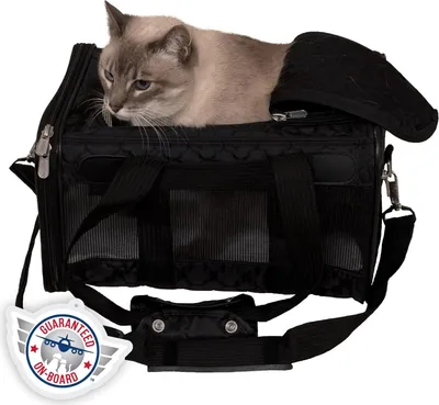 Produktbild von Famanu Tiertragetasche für Hunde und Katzen - Flugzeuggenehmigt, Klein