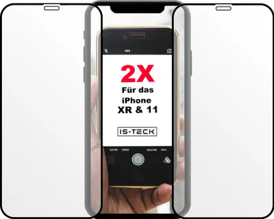 Produktbild von 2X Iphone Xr 11 3D Panzerfolie Display Schutzglas Ultra Dünn Stark 9H
