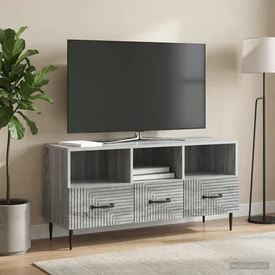 Produktbild von vidaXL TV-Schränk Graues Sonoma 102 x 34,5 x 50 cm Holzwerkstoff