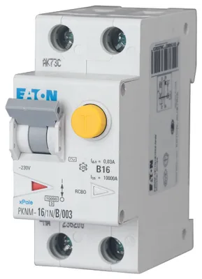 Immagine prodotto di Interruttore automatico di sovracorrente con modulo differenziale 1+N poli PKNM-10/1N/C/003-MW