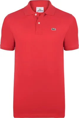 Produktbild von Lacoste Herren Poloshirt Rot 100% Baumwolle : Größe - M Größe: M