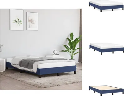 Immagine prodotto di vidaXL Struttura letto blu 120x200 cm in tessuto - Letti e strutture letto