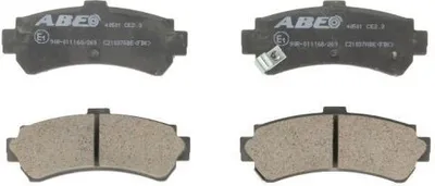 Produktbild von ABE Bremsbeläge Satz Hinten für NISSAN ALMERA I Hatchback (N15) C21037ABE