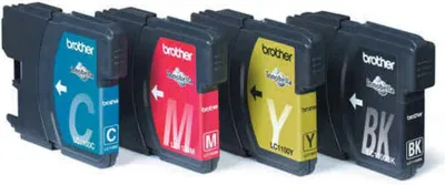 Image de Cartouche d'encre originale Brother LC1100VALBP Noir/Cyan/Magenta/Jaune