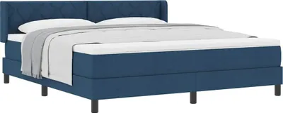 Productafbeelding van Boxspringbed met matras, blauw, 180 x 200 cm
