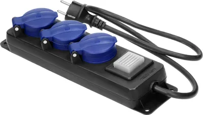 Obrázek produktu pro ORNO 5zásuvkový prodlužovací kabel 2P+Z, 5m, IP44, 3680W, kabel H05RR-F 3x1,5mm2