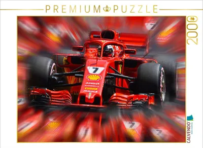 Produktbild von CALVENDO Puzzle Kimi Räikkönen aus Finnland im Ferrari F1. | 2000 Teile Lege-Größe 90x67cm Foto-Puzzle für glückliche Stunden