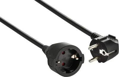 Imagen del producto de Electraline 01692: Conector de tierra - Cable de 3 metros - Blanco - Cable de plástico - IP20 para uso interior - Negro