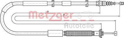 Produktbild von METZGER Handbremsseil Seilzug Feststellbremse für FIAT BRAVO II (198) Hinten Links 12.0723
