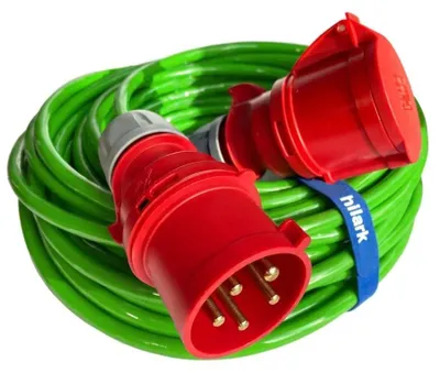 Image de Rallonge électrique H07BQ-F 5x2.5mm² verte 25m